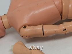 Vintage Action Man Gi Joe'sour Face' Figure Painted Hair Hard Hands, Canada, Rare