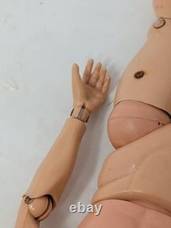 Vintage Action Man Gi Joe'sour Face' Figure Painted Hair Hard Hands, Canada, Rare