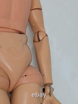 Vintage Action Man Gi Joe'sour Face' Figure Painted Hair Hard Hands, Canada, Rare