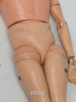 Vintage Action Man Gi Joe'sour Face' Figure Painted Hair Hard Hands, Canada, Rare