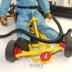 Vintage Action man gi joe team geyperman Palitoy Go Kart Working