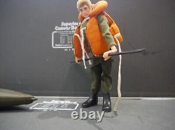 Vintage Action man team gi joe geyperman Figure kit bashed with kayak