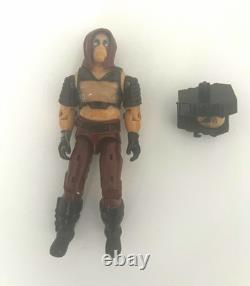 Vintage G. I. Joe Zartan 1984 V1 with Chameleon Swamp Skier Vehicle, file card