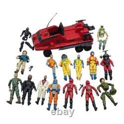 Vintage GI Joe Action Force Palitoy Action Figure Bundle Red Laser Shadowtrak +