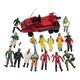 Vintage GI Joe Action Force Palitoy Action Figure Bundle Red Laser Shadowtrak +