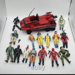 Vintage GI Joe Action Force Palitoy Action Figure Bundle Red Laser Shadowtrak +