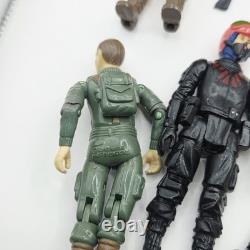 Vintage GI Joe Action Force Palitoy Action Figure Bundle Red Laser Shadowtrak +