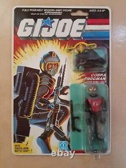 Vintage GI Joe Cobra Frogman Codename EEls 1985 Factory Sealed MOC Hasbro RARE