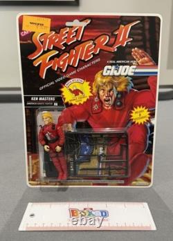 Vintage GI Joe Street Fighter II Ken Carded MOC Hasbro 1993