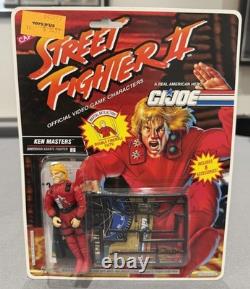 Vintage GI Joe Street Fighter II Ken Carded MOC Hasbro 1993