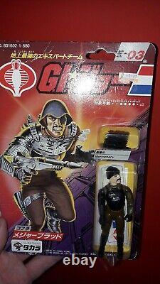 Vintage GI-Joe Takara Major Bludd Japanese figure from 1986 moc E-03