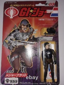 Vintage GI-Joe Takara Major Bludd Japanese figure from 1986 moc E-03