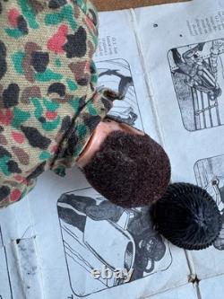 Vintage GI Joe figure, 1960s/70, Canadian French Issue, Story book, papers etc