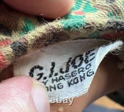 Vintage GI Joe figure, 1960s/70, Canadian French Issue, Story book, papers etc