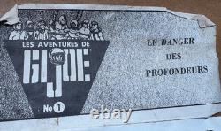 Vintage GI Joe figure, 1960s/70, Canadian French Issue, Story book, papers etc