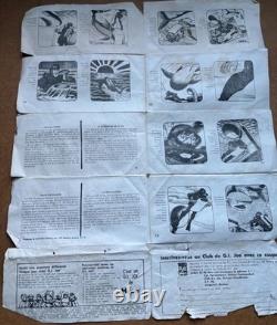 Vintage GI Joe figure, 1960s/70, Canadian French Issue, Story book, papers etc