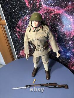 Vintage Gi Joe 12 Inch SOTW WW2 Japanese Soldier Good Shape Complete Medal