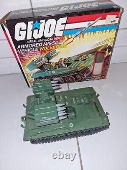 Vintage Gi-Joe Armoured Missile Vehicle Wolverine 1983
