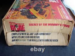 Vintage Gi Joe Secret of the Mummy's Tomb in Box with Land Adventurer Near Mint