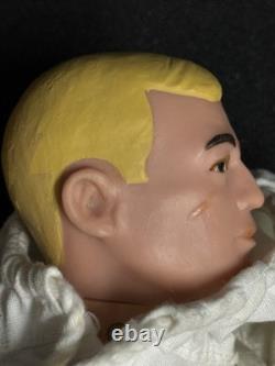 Vintage Gi Joe Ski Patrol Mountain Troop Blonde Painted Haired Dressed Figure