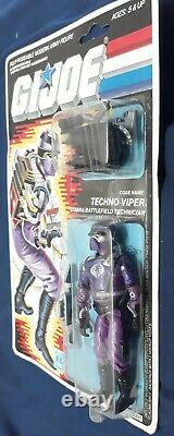 Vintage Hasbro 1986 Gi Joe Arah Cobra Techno-viper Moc 34 Back Clear Sealed