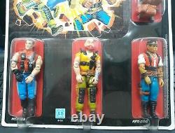 Vintage Hasbro 1987 Gi Joe Arah Sgt Slaughter's Renegades 3 Pack Moc Sealed Nos