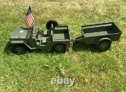 Vintage Hasbro GI Joe 1/6th scale, Five Star'Rev Motor' Combat Jeep with Box