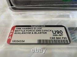 Vintage Hasbro GI Joe 1987 Battle Force 2000 Avalanche & Blaster MOC AFA U90