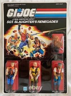 Vintage Hasbro GI Joe 1987 Sgt. Slaughter's Renegades 3-Pack MOC