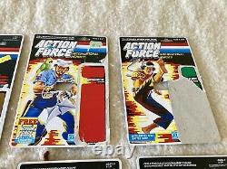 Vintage / Hasbro / Gi Joe Action Force File/Backing Cards X 14 (Read Below)