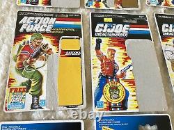 Vintage / Hasbro / Gi Joe Action Force File/Backing Cards X 14 (Read Below)