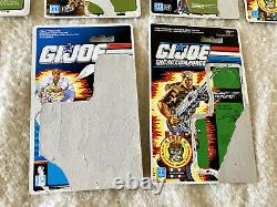 Vintage / Hasbro / Gi Joe Action Force File/Backing Cards X 14 (Read Below)