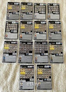 Vintage / Hasbro / Gi Joe Action Force File/Backing Cards X 14 (Read Below)