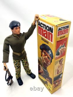 Vintage Original Action Man Soldier Nr Mint Eagle Eyes Blue Pants? Original Box