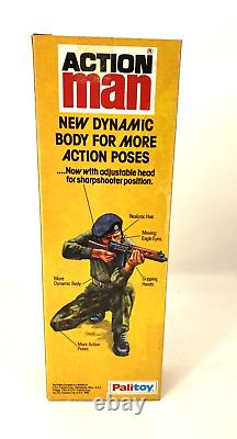 Vintage Original Action Man Soldier Nr Mint Eagle Eyes Blue Pants? Original Box