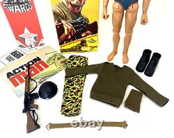 Vintage Original Action Man Soldier Nr Mint Eagle Eyes Blue Pants? Original Box