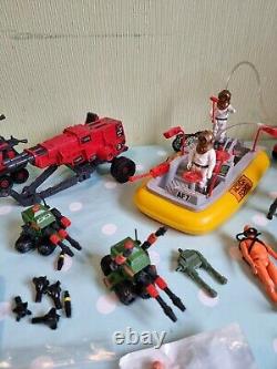 Vintage Palitoy Action Force large job lot of loose figures and (Boxed) vehicles