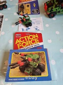 Vintage Palitoy Action Force large job lot of loose figures and (Boxed) vehicles