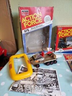 Vintage Palitoy Action Force large job lot of loose figures and (Boxed) vehicles