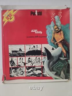 Vintage Polistil GI Joe Action Team Frogman Special Order / SCUBA, Original Box 1975