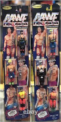 Vintage REMCO AAWF All American Wrestling Federation GI Joe Figures CARDED Set