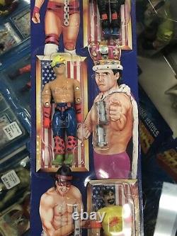 Vintage REMCO AAWF All American Wrestling Federation GI Joe Figures CARDED Set