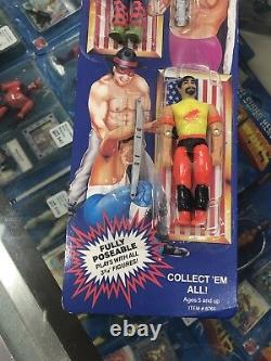 Vintage REMCO AAWF All American Wrestling Federation GI Joe Figures CARDED Set