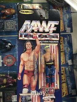 Vintage REMCO AAWF All American Wrestling Federation GI Joe Figures CARDED Set