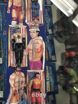 Vintage REMCO AAWF All American Wrestling Federation GI Joe Figures CARDED Set