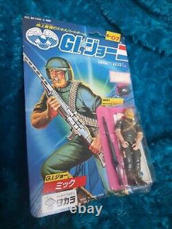 Vintage Takara 1986 GI Joe G-07 Machine Gunner Rock'n Roll Action Figure