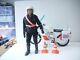Vintage action man gi joe team police motorcycle And Police Officer Figure