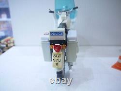 Vintage action man gi joe team police motorcycle And Police Officer Figure