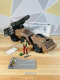 Vtg GI Joe Mean Dog Vehicle w Wildcard Figure Original 1988 Near Complete VGC