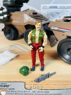 Vtg GI Joe Mean Dog Vehicle w Wildcard Figure Original 1988 Near Complete VGC